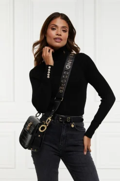 Holland Cooper Bags|Bags-Abbot Bag Strap Black Gold