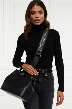 Holland Cooper Bags|Bags-Abbot Bag Strap Black Gold