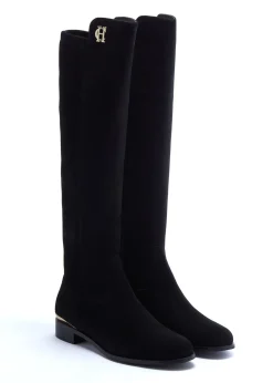 Holland Cooper Gifts For Her|Footwear-Albany Knee Boot Black