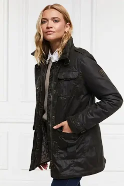Holland Cooper Jackets|Country Collection-Alma Wax Artillery Jacket