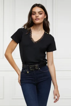 Holland Cooper Tees|Tops-Amelia Tee Black