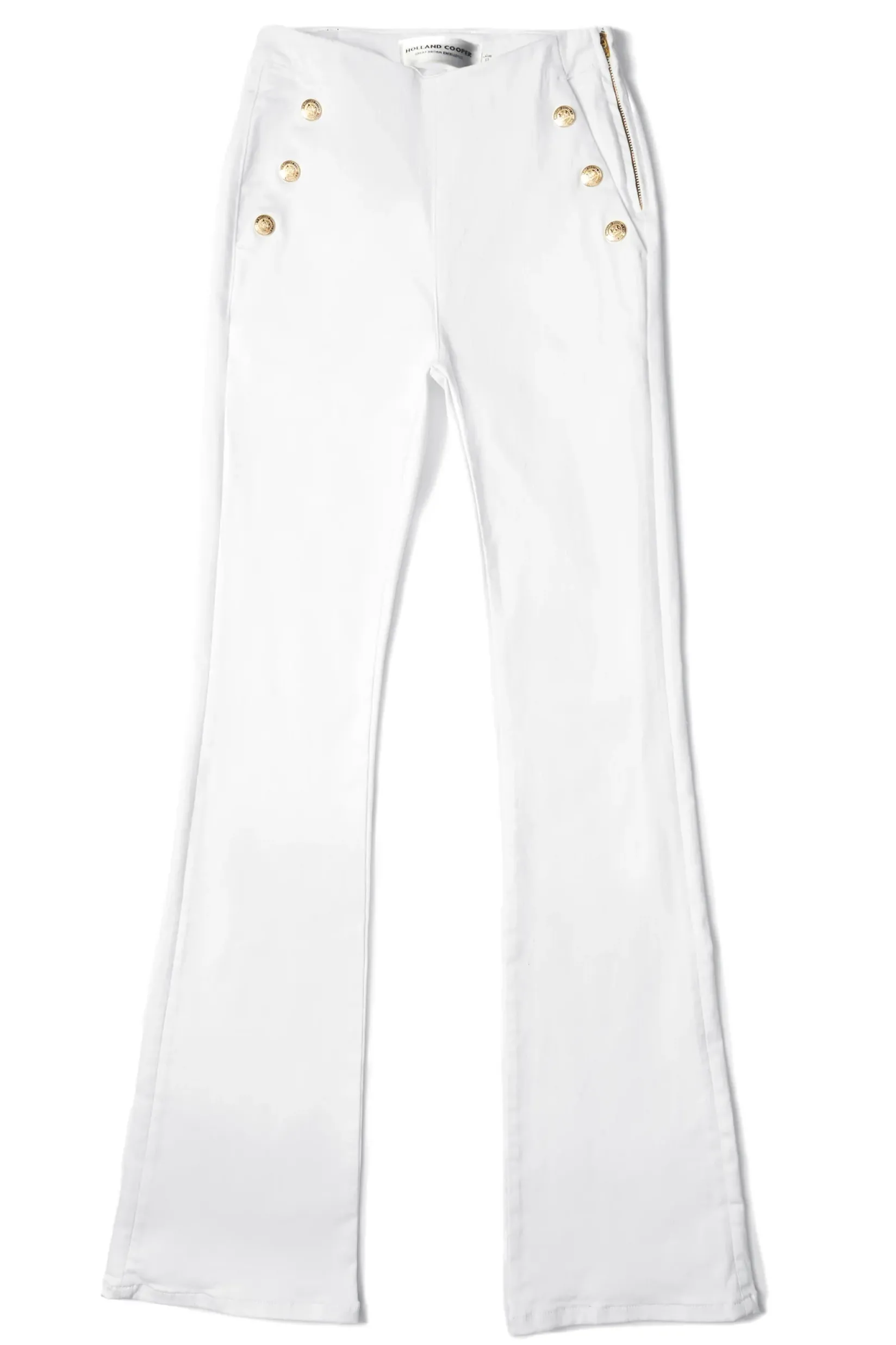Holland Cooper Jeans-Amoria Flared Jean White