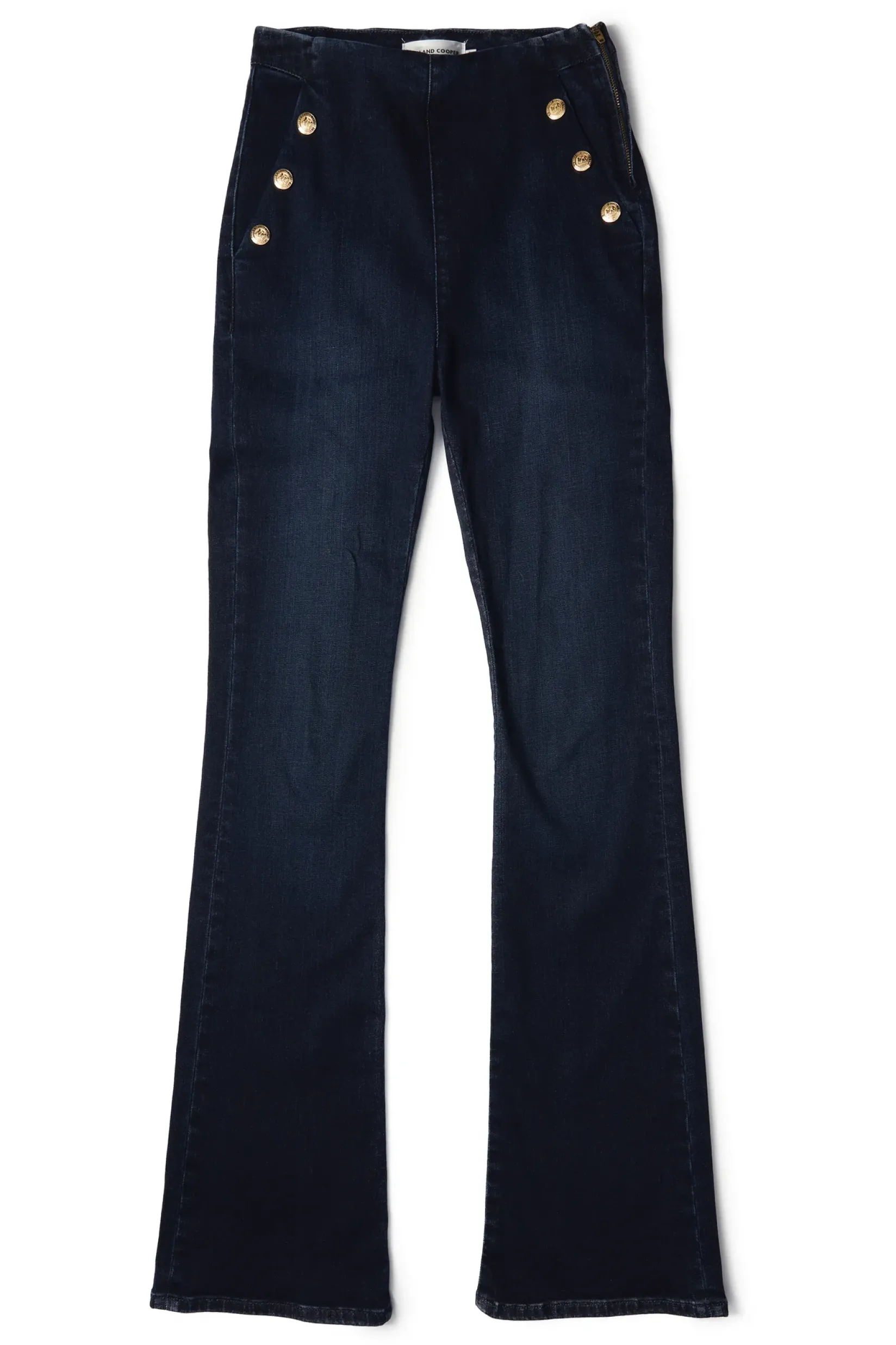 Holland Cooper Jeans|Wardrobe Staples-Amoria Flared Jean Deep Indigo