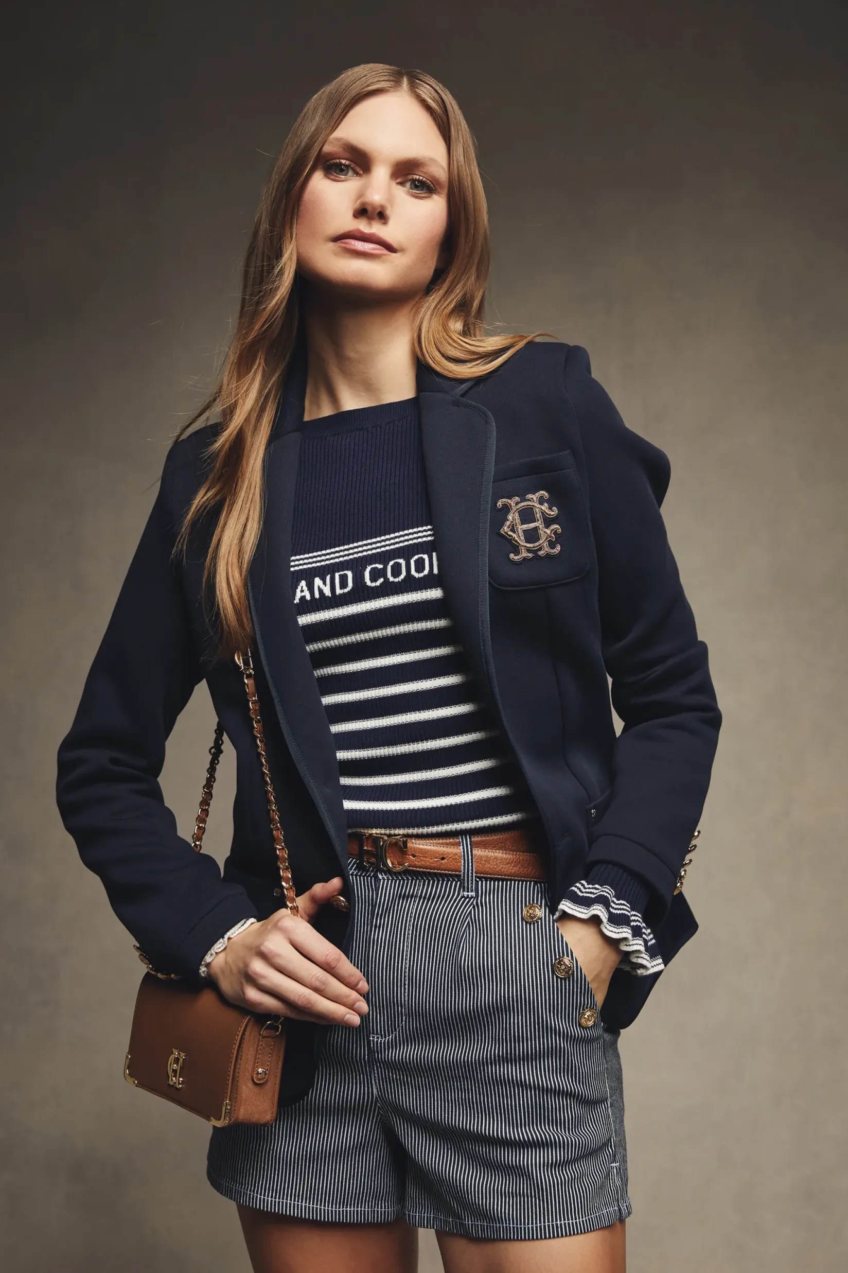 Holland Cooper Shorts|Seasonal Inspiration-Amoria Short Ticking Stripe