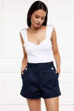 Holland Cooper Shorts|Back In Stock-Amoria Tailored Short Ink Navy