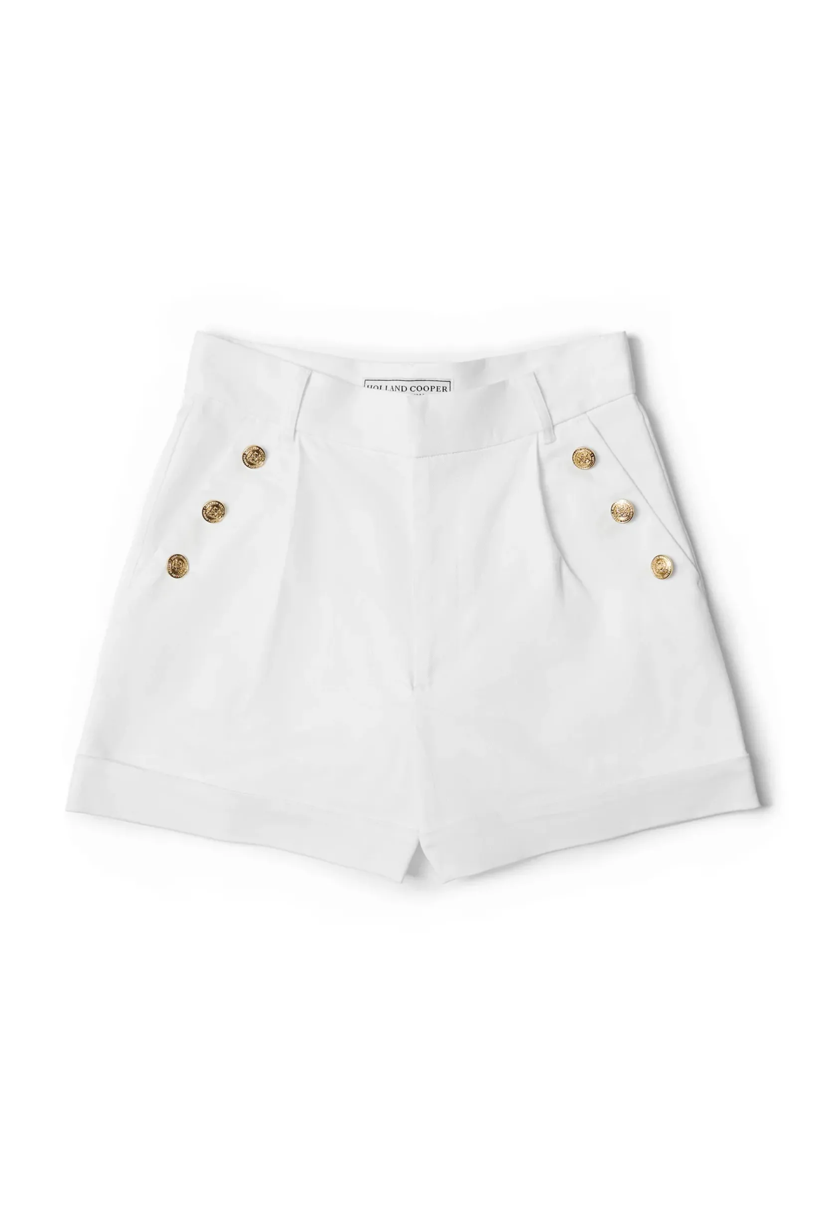 Holland Cooper Shorts|Back In Stock-Amoria Tailored Short White