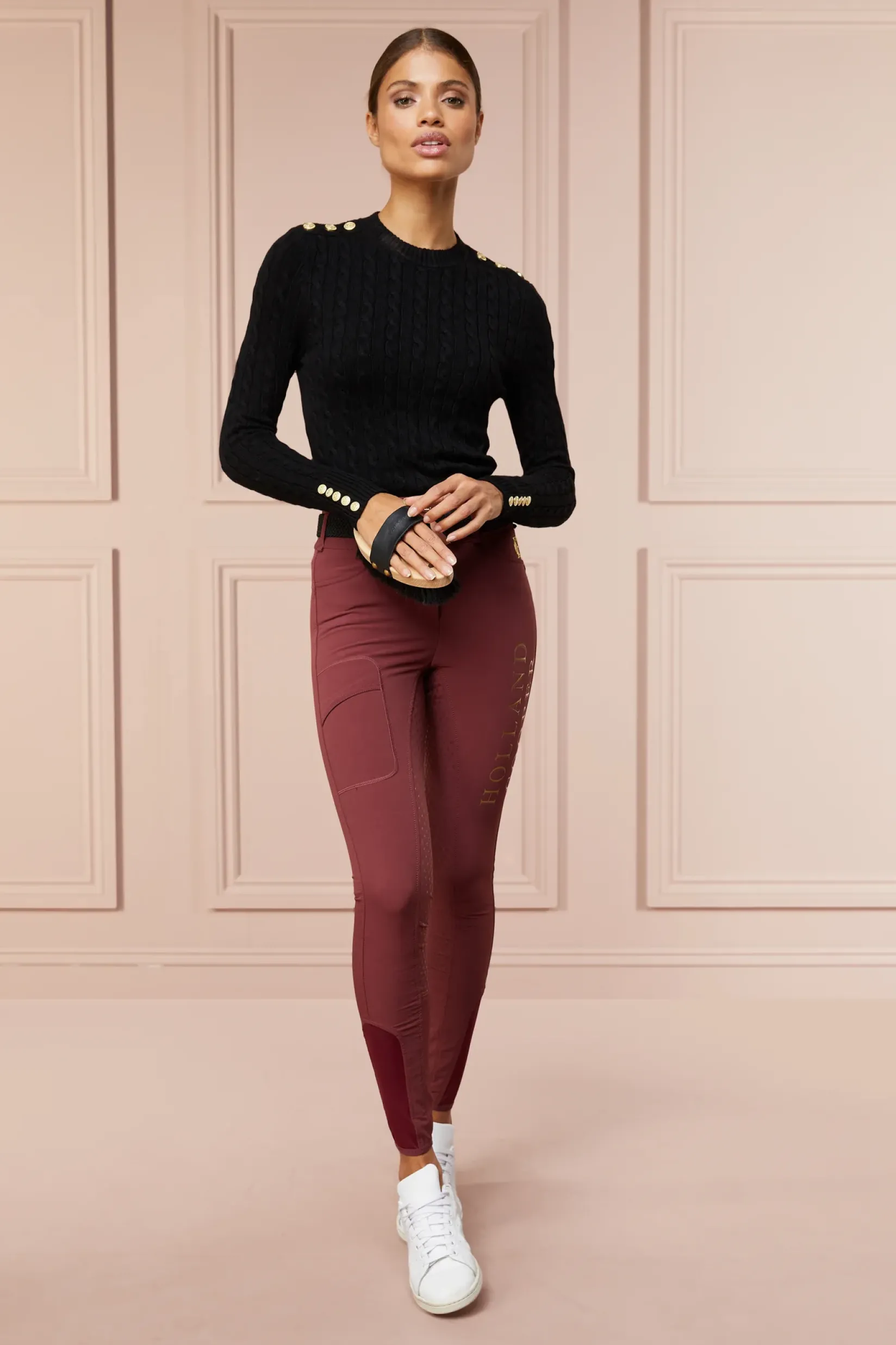 Holland Cooper Breeches|Training Wear-Ascot Breeches Burgundy