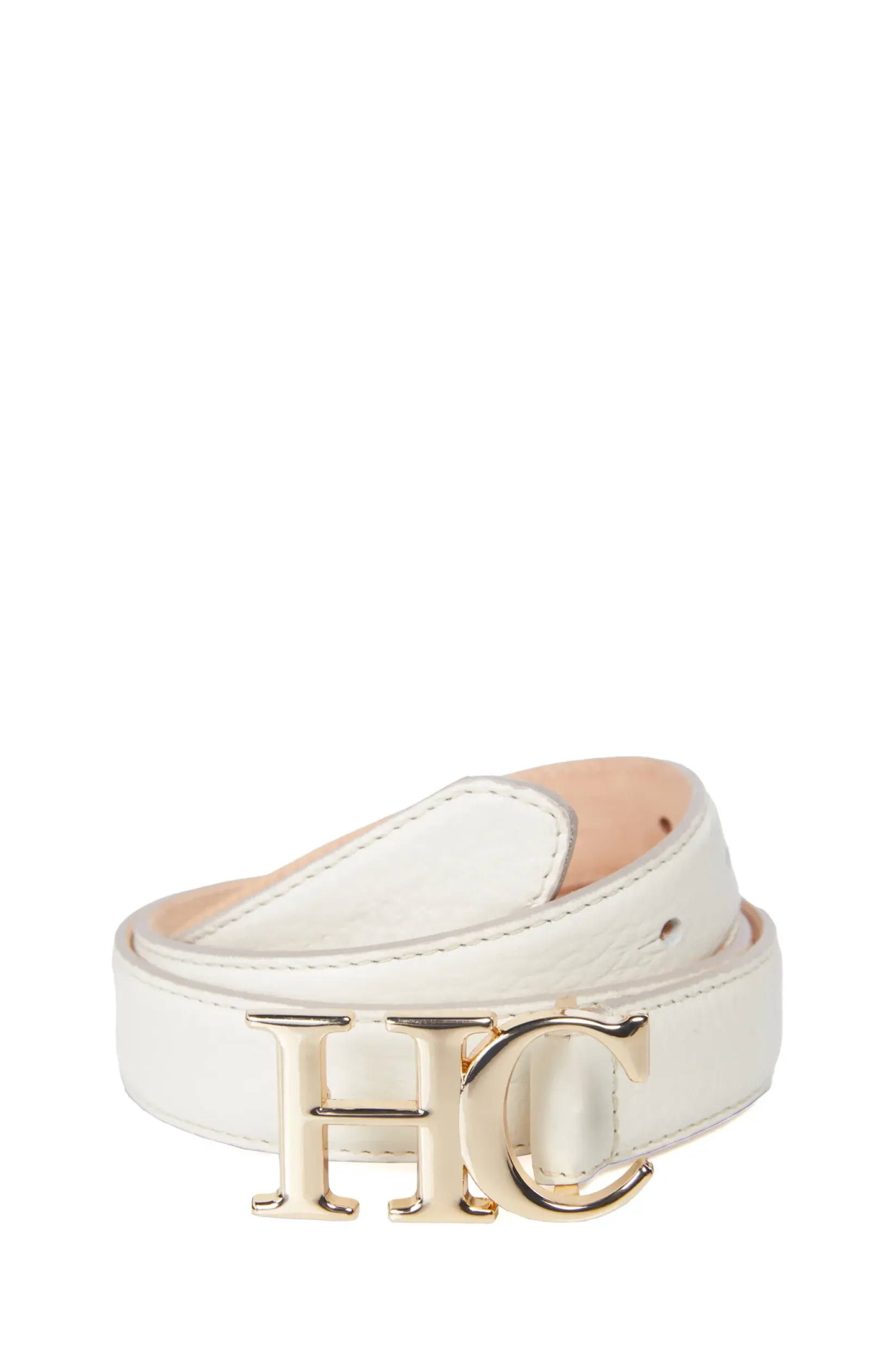 Holland Cooper The Perfect Gesture|Accessories-Atelier Slim Logo Belt Off White