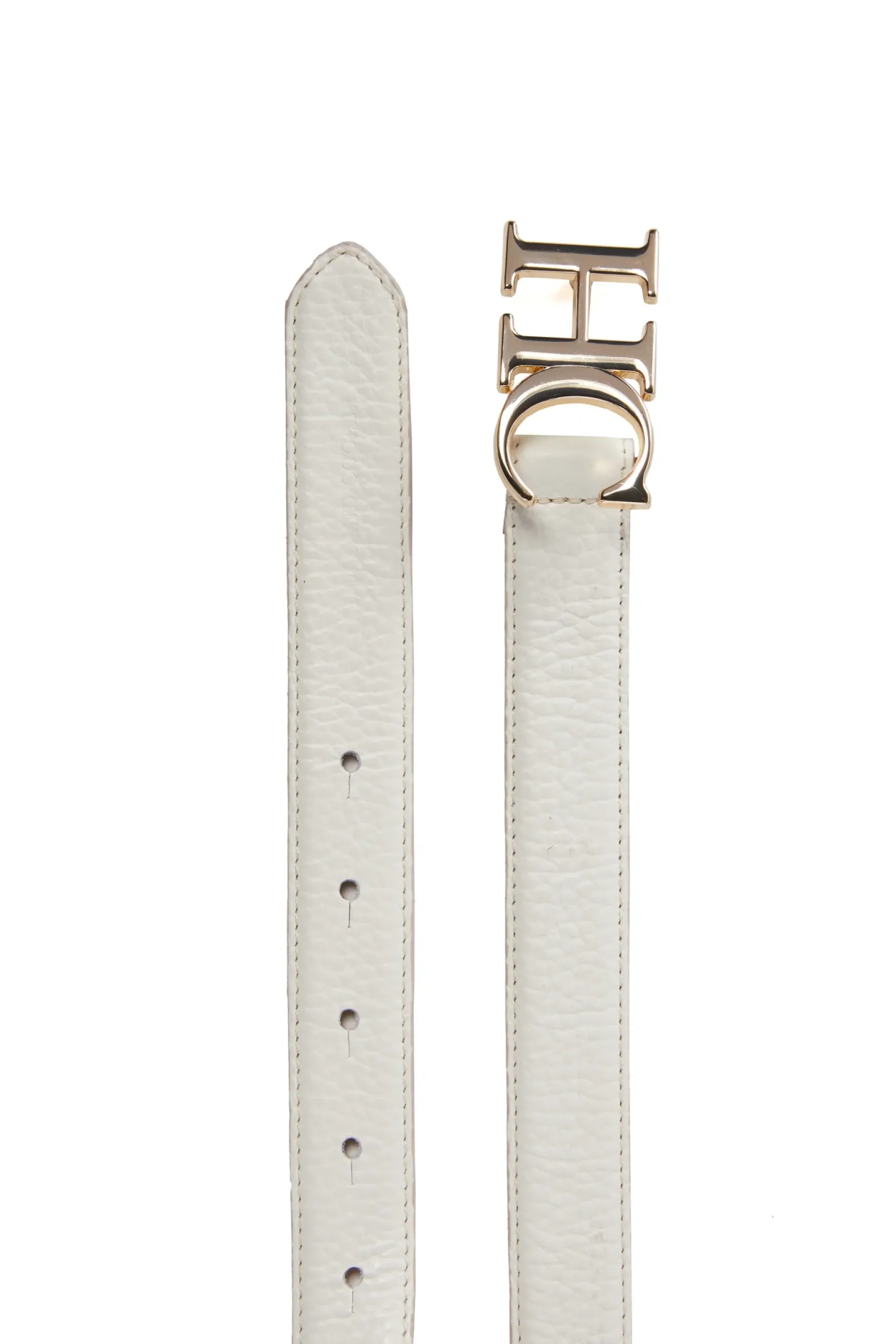 Holland Cooper The Perfect Gesture|Accessories-Atelier Slim Logo Belt Off White