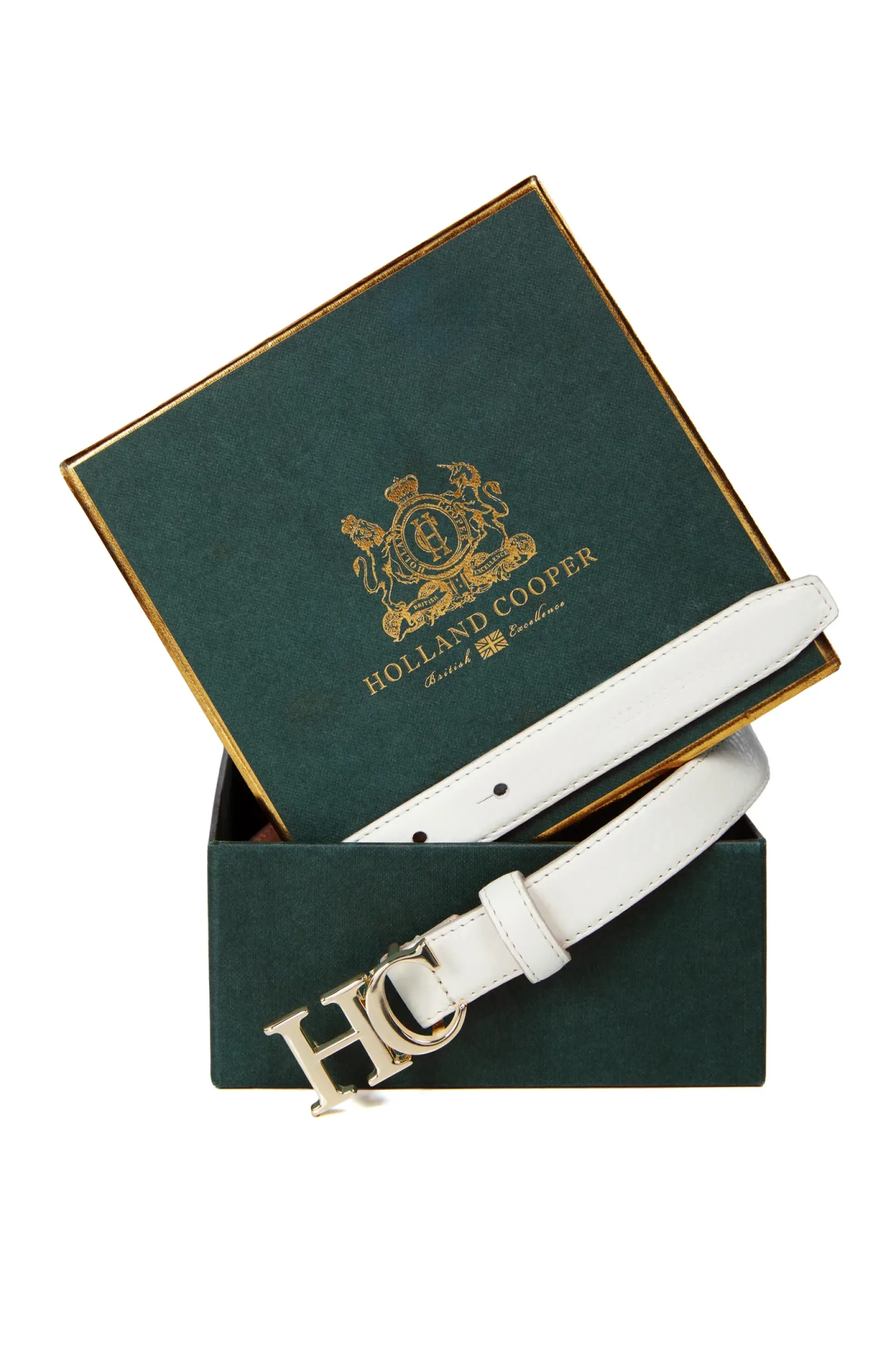 Holland Cooper Gifts For Her|Belts-Atelier Ultra Slim Belt Off White