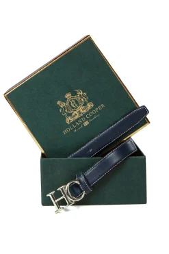 Holland Cooper The Perfect Gesture|Accessories-Atelier Ultra Slim Belt Navy
