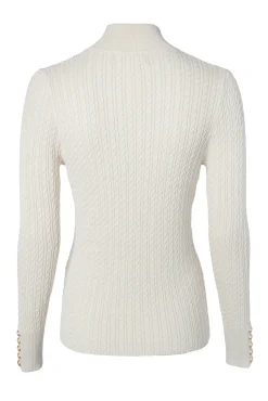 Holland Cooper Knitwear|Shop By Product-Ava Half Zip Knit Almond