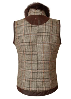 Holland Cooper Gilets|Country Collection-Aviator Gilet Bourbon Tweed
