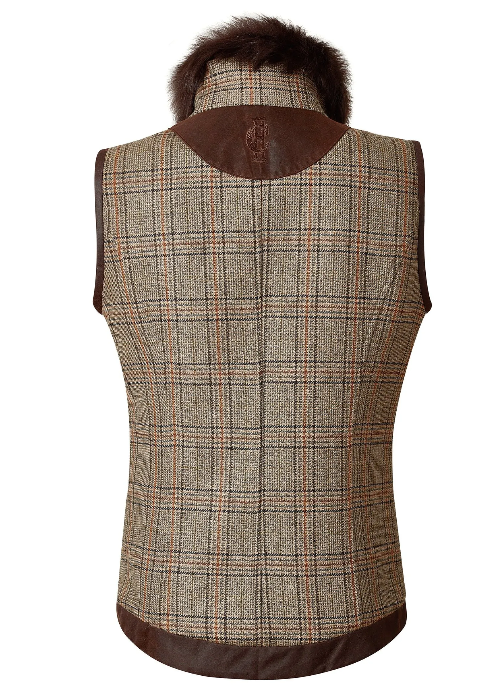 Holland Cooper Gilets|Country Collection-Aviator Gilet Bourbon Tweed