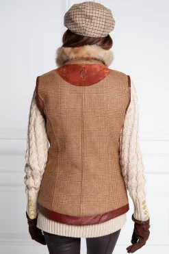 Holland Cooper Gilets|Country Collection-Aviator Gilet Tawny