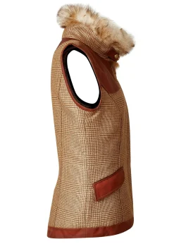 Holland Cooper Gilets|Country Collection-Aviator Gilet Tawny