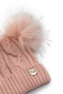 Holland Cooper Little Gifting|Bobble Hats-Baby Bobble Hat Soft Pink