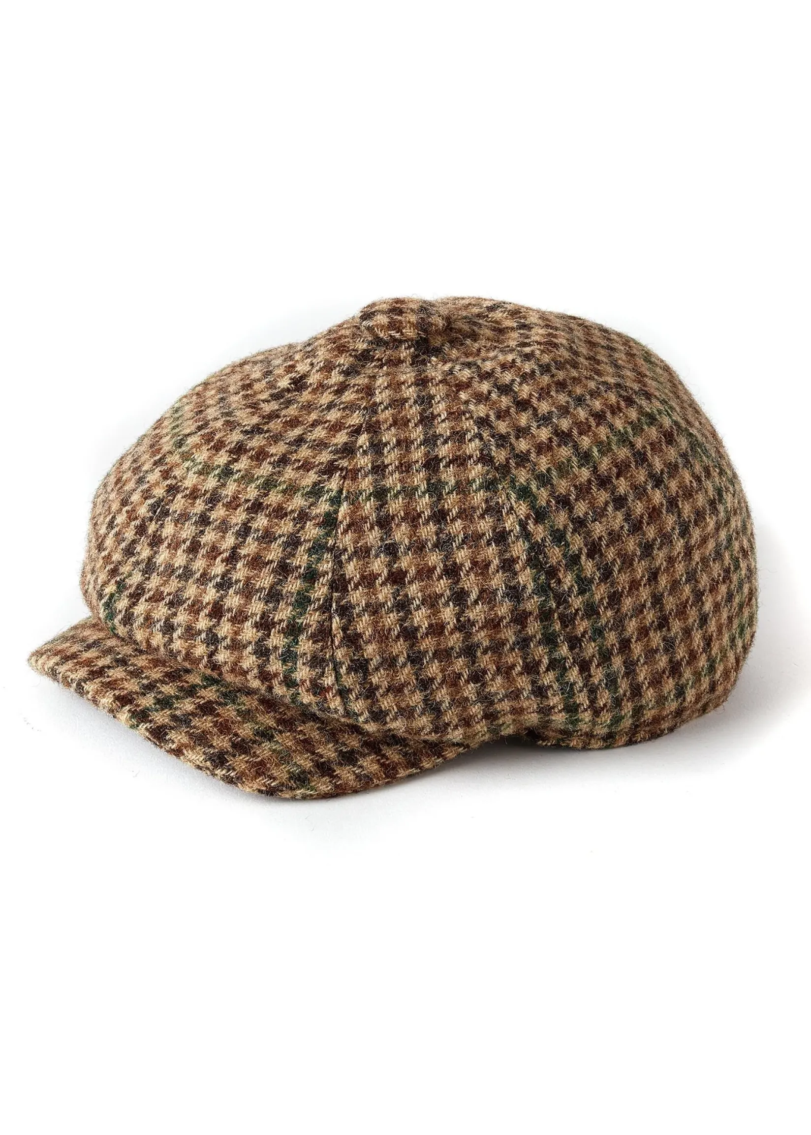 Holland Cooper Gifts For Him|Baker Boys-Baker Boy Cap Hailes Green Tweed