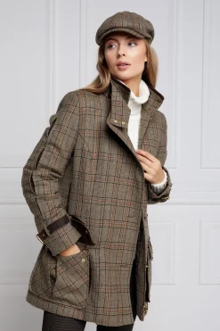 Holland Cooper Coats-Balmoral Field Coat Bourbon Tweed