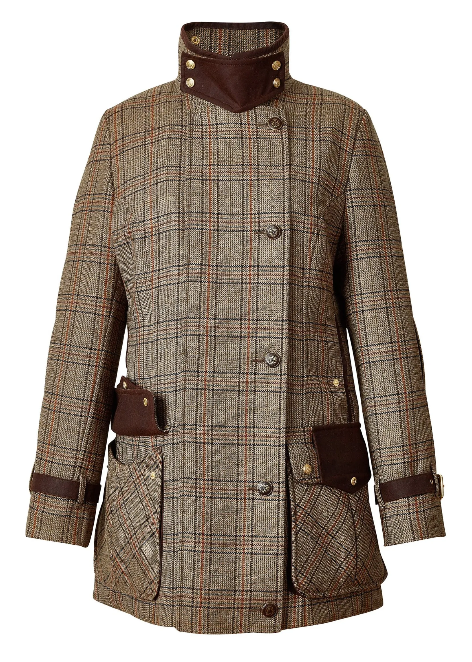 Holland Cooper Coats-Balmoral Field Coat Bourbon Tweed
