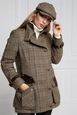 Holland Cooper Coats-Balmoral Field Coat Bourbon Tweed