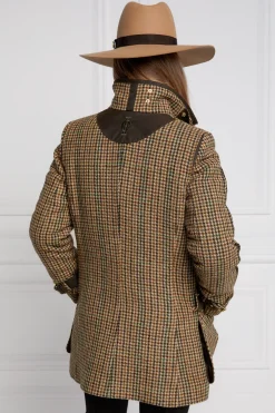 Holland Cooper Coats-Balmoral Field Coat Hailes Green Tweed