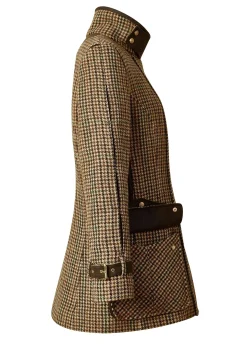 Holland Cooper Coats-Balmoral Field Coat Hailes Green Tweed