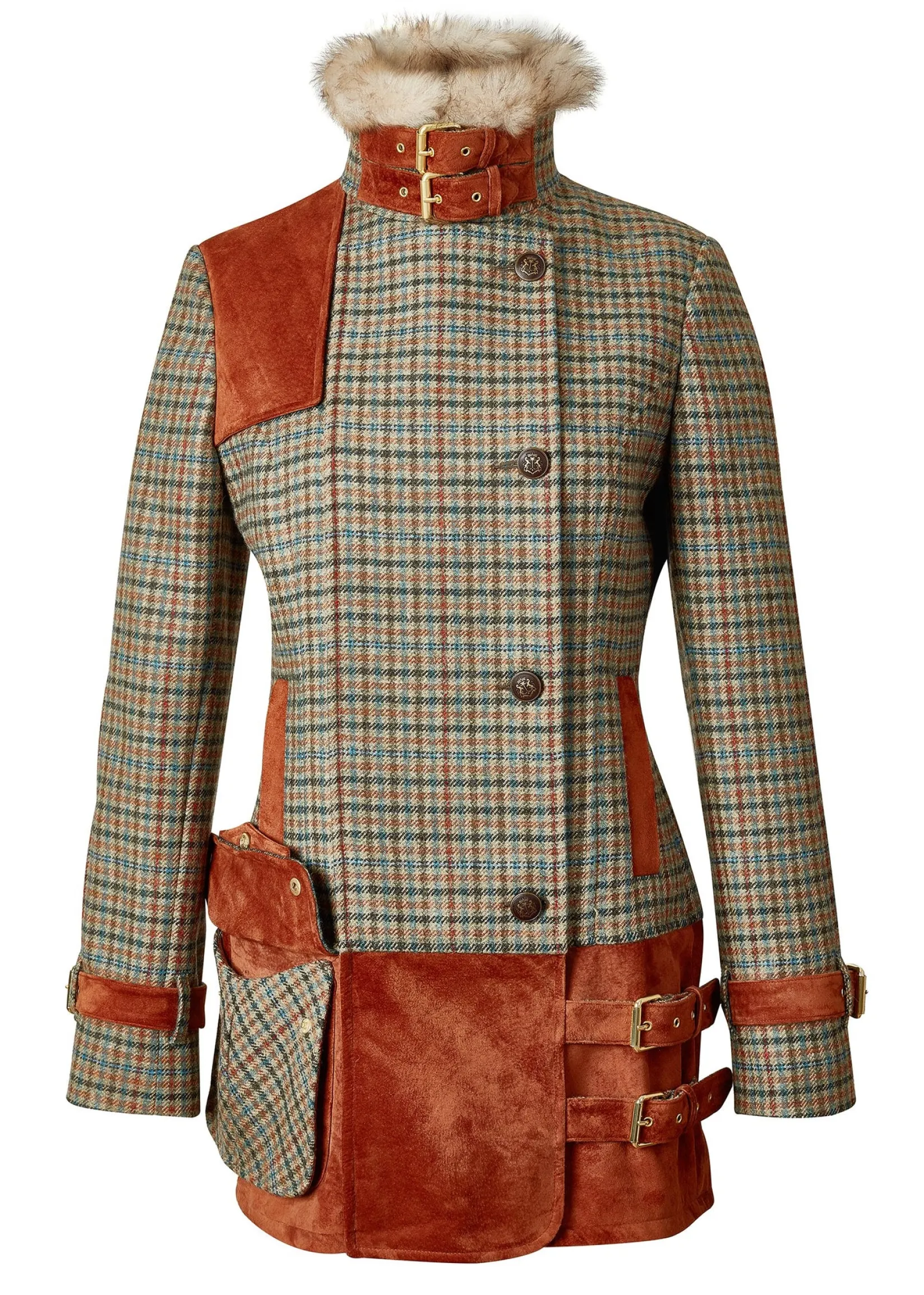 Holland Cooper Jackets|Country Collection-Balmoral Field Jacket Bredon Tweed
