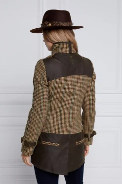 Holland Cooper Jackets-Balmoral Field Jacket Hailes Green Tweed
