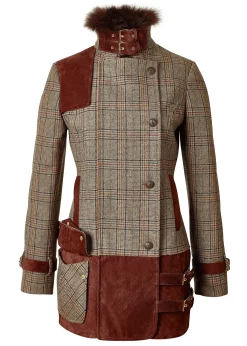 Holland Cooper Jackets-Balmoral Field Jacket Bourbon Tweed
