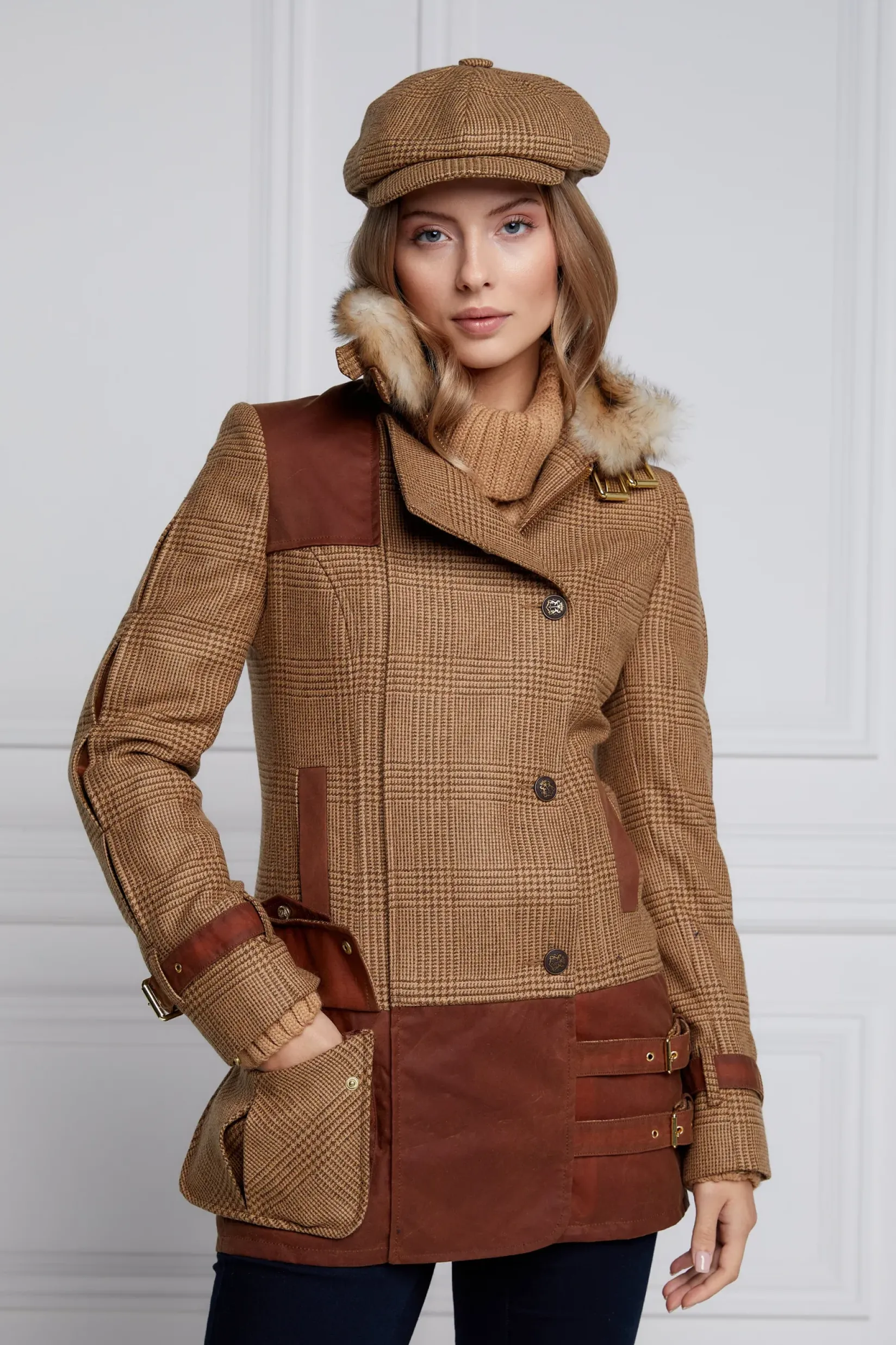 Holland Cooper Jackets-Balmoral Field Jacket Tawny