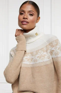 Holland Cooper Gifts For Her|Knitwear-Beatrice Knit Camel