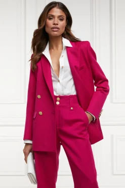 Holland Cooper Gifts For Her|Blazers-Belgravia Blazer Hot Pink Barathea