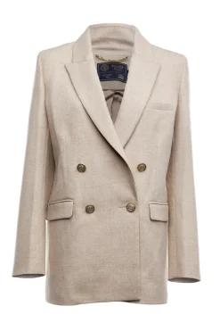 Holland Cooper Blazers|Jackets-Belgravia Blazer Oatmeal