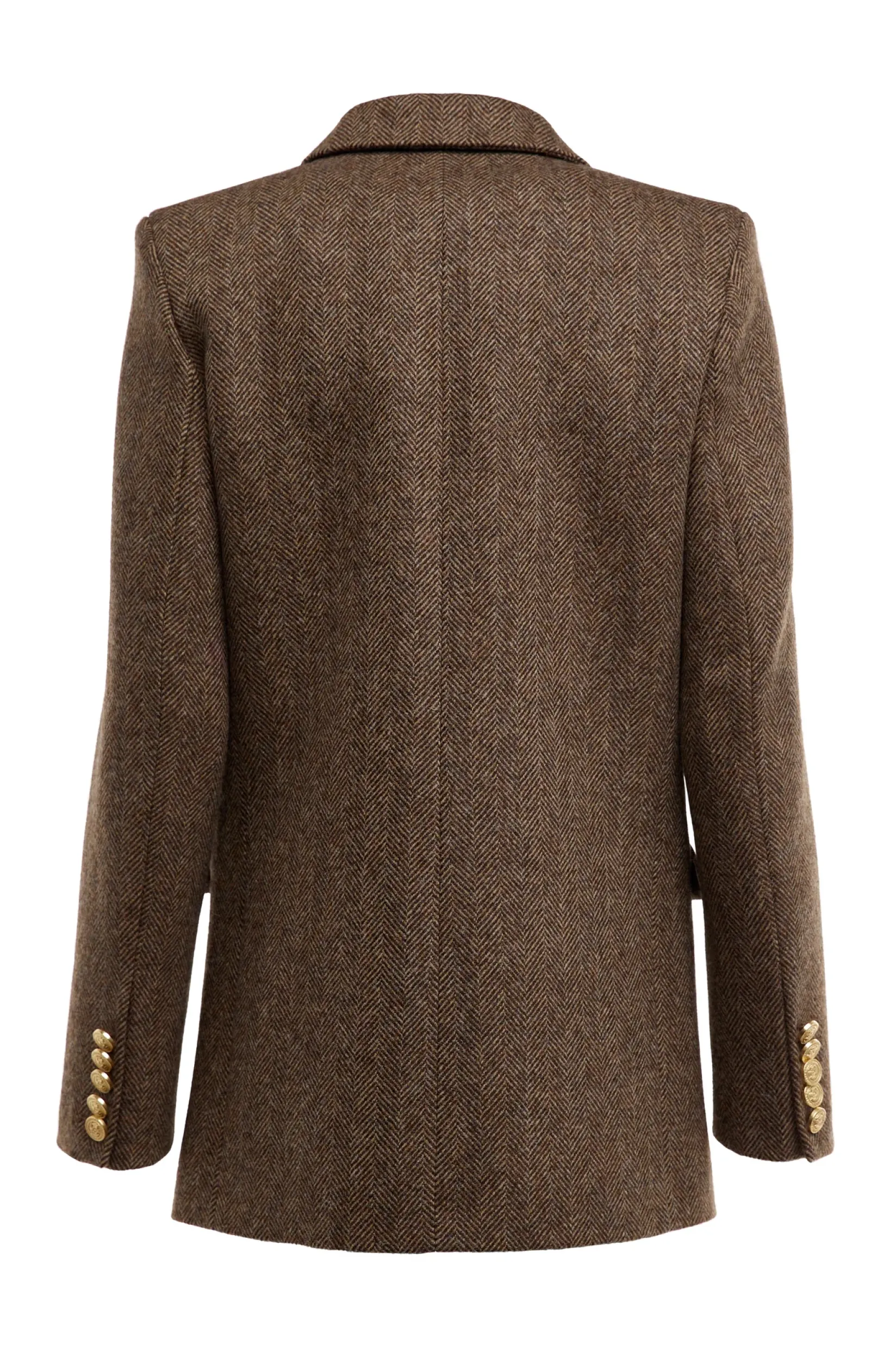 Holland Cooper Blazers|Jackets-Belgravia Blazer Large Scale Brown Herringbone