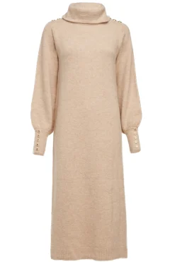 Holland Cooper Gifts For Her|Dresses-Berkeley Roll Neck Dress Camel