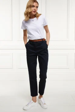 Holland Cooper Trousers-Bexley Cigarette Trouser Ink Navy