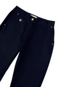 Holland Cooper Trousers-Bexley Cigarette Trouser Ink Navy