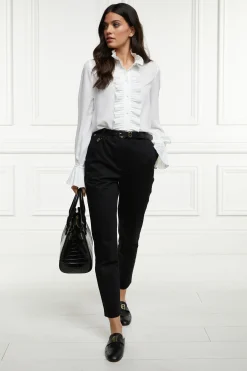 Holland Cooper Trousers-Bexley Cigarette Trouser Black