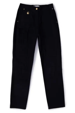 Holland Cooper Trousers-Bexley Cigarette Trouser Black