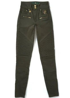 Holland Cooper Jeans-Biker Jean Hunter Green