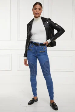 Holland Cooper Jeans|Wardrobe Staples-Biker Jean Denim
