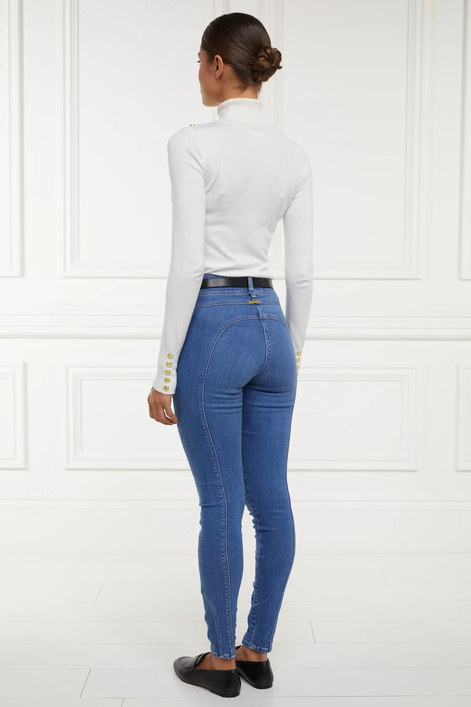 Holland Cooper Jeans|Wardrobe Staples-Biker Jean Denim