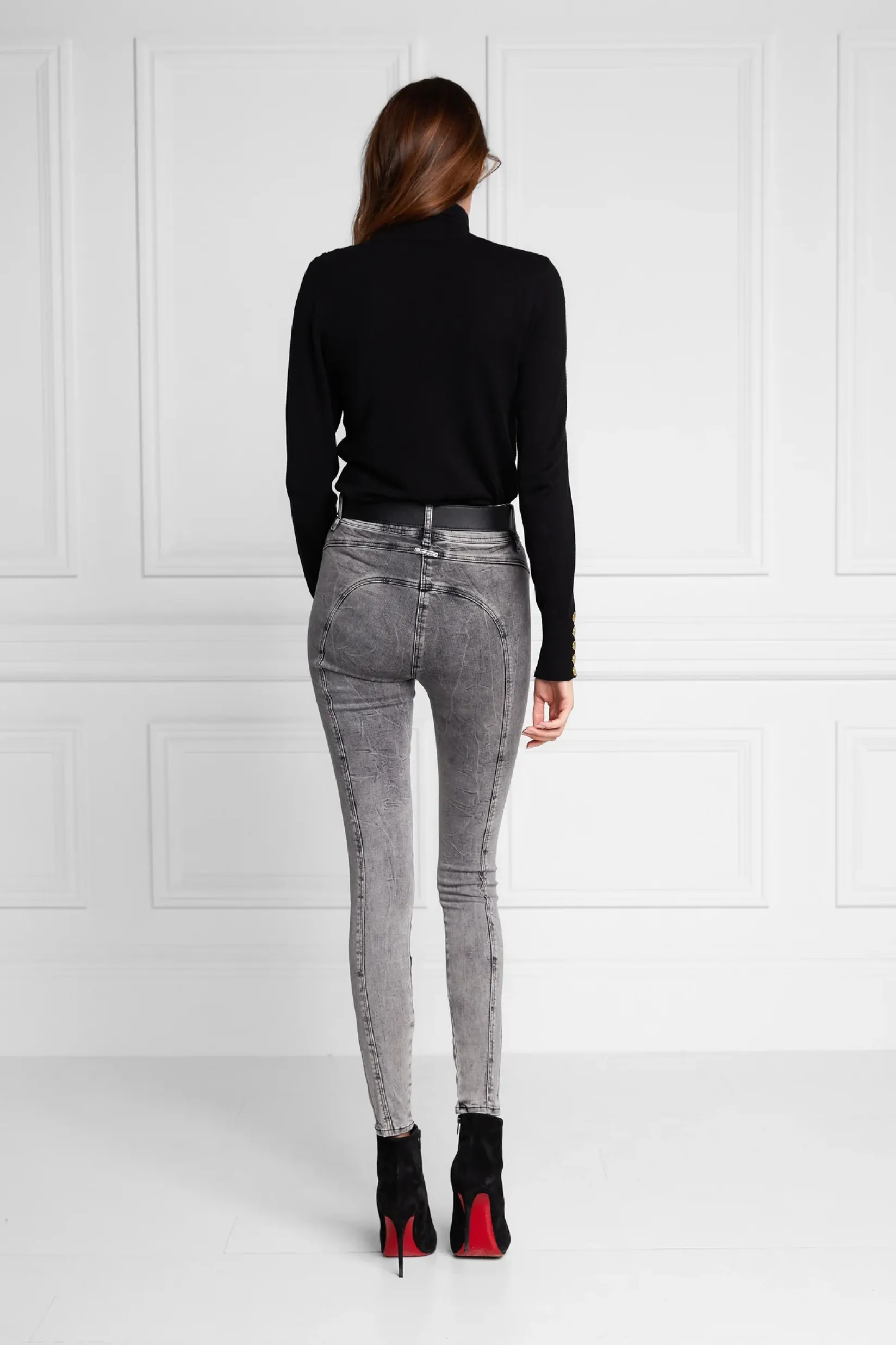 Holland Cooper Jeans-Biker Jean Ash Grey