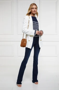Holland Cooper Knitwear|Shop By Product-Bretton Boat Neck Knit Ink Navy
