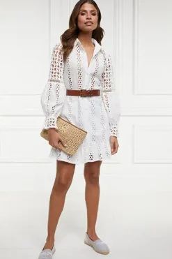 Holland Cooper Dresses-Broderie Lace Dress