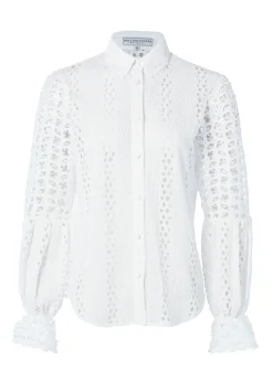 Holland Cooper Gifts For Her|Shirts & Blouses-Broderie Lace Shirt