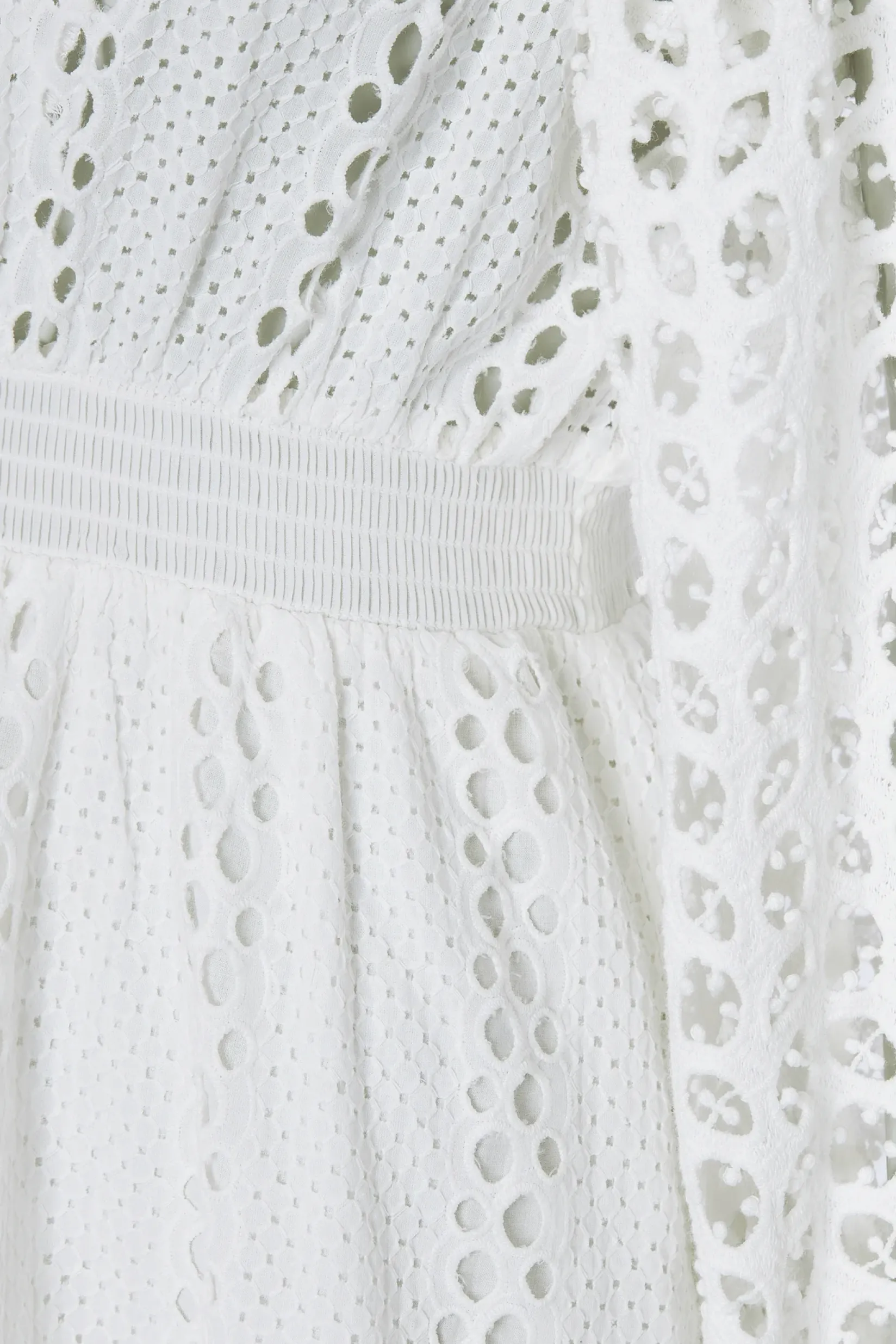 Holland Cooper Dresses|Shop By Product-Broderie Lace V-Neck Midi Dress
