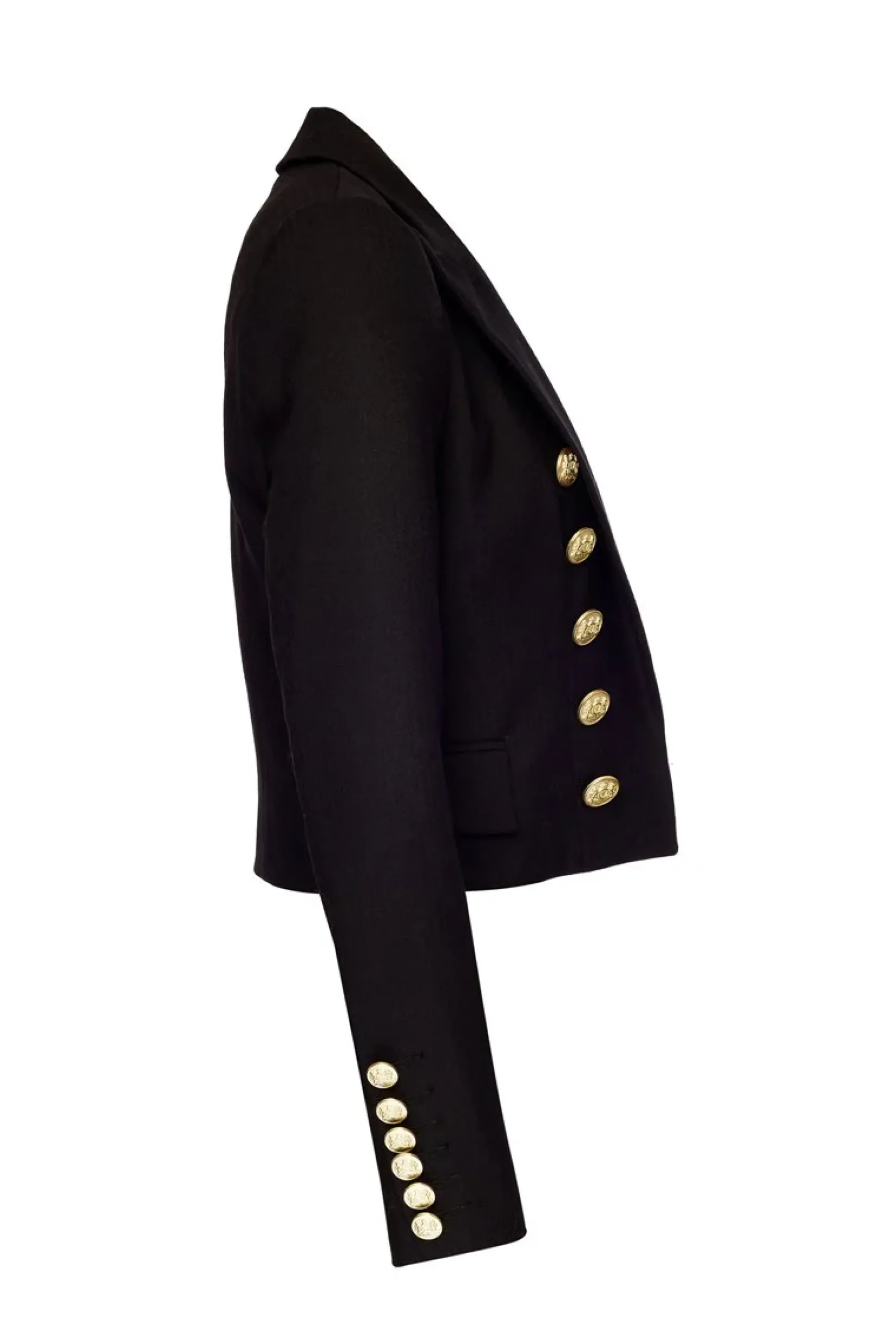 Holland Cooper Blazers|The Date Night Edit-Brompton Jacket Black Barathea
