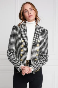 Holland Cooper Blazers|Jackets-Brompton Jacket Houndstooth
